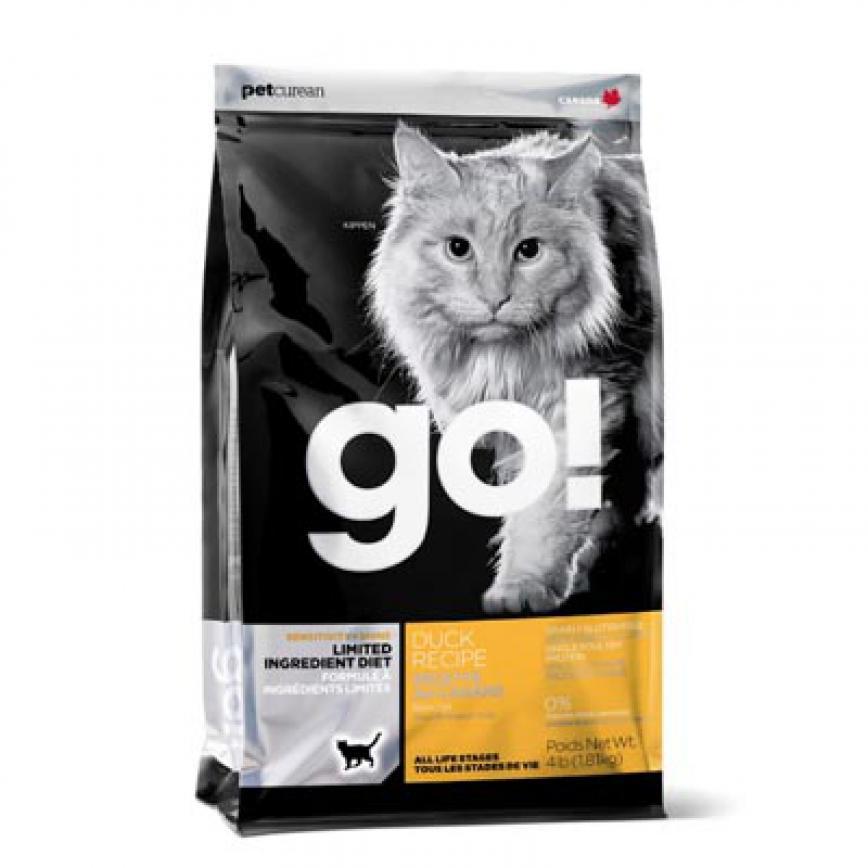 GO! 低敏美毛系列 鴨肉貓糧配方 Duck Cat Food Recipe 16lb (1302416)