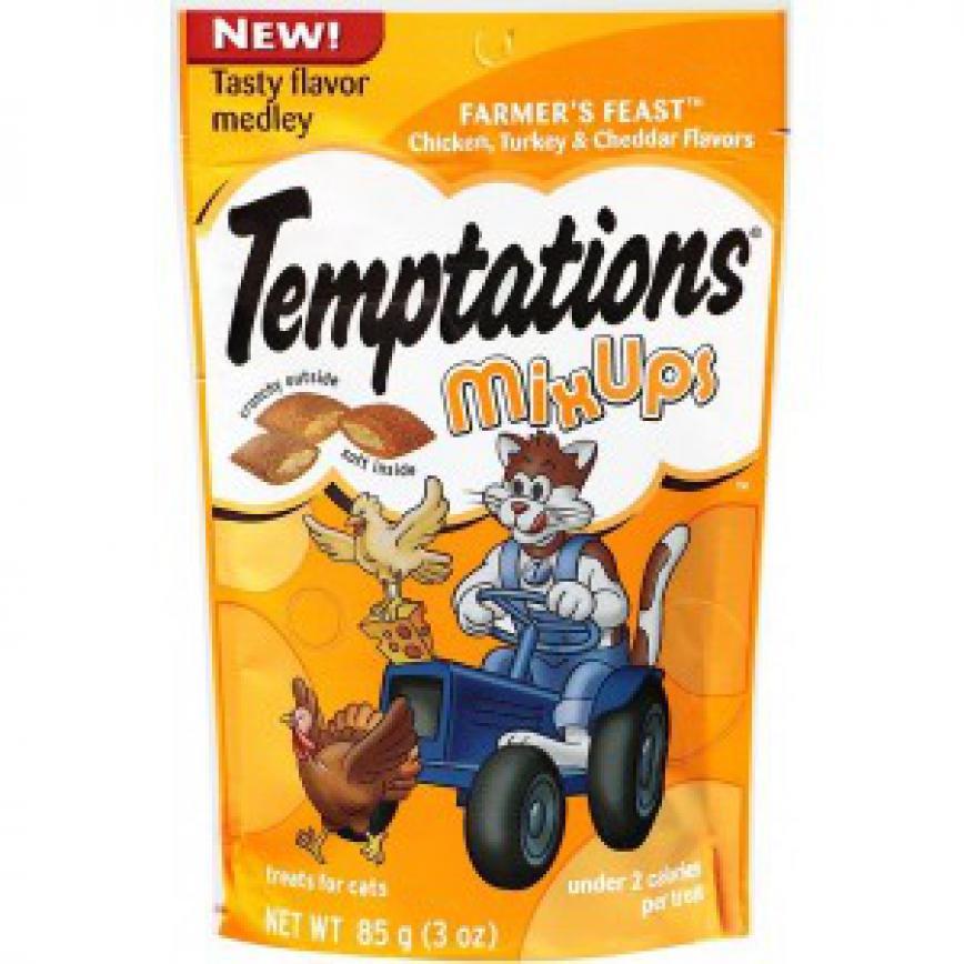 Temptations 三重奏貓零食 雞火雞及芝士 85g (停售)