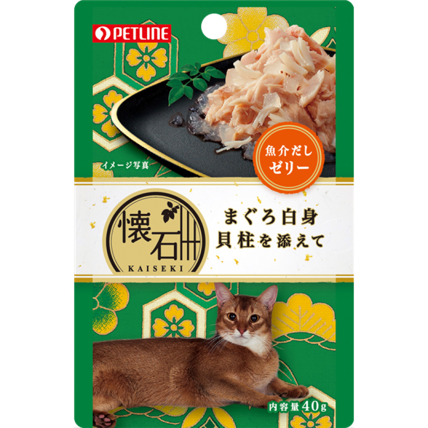 日本Petline 懷石料理 貓餐包 金槍魚+海鮮+扇貝 40g (KP3)