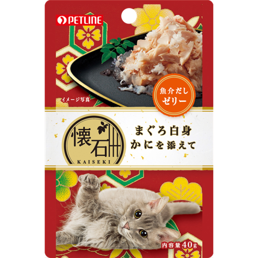 日本Petline 懷石料理 貓餐包 金槍魚+海鮮+蟹肉 40g (KP2)