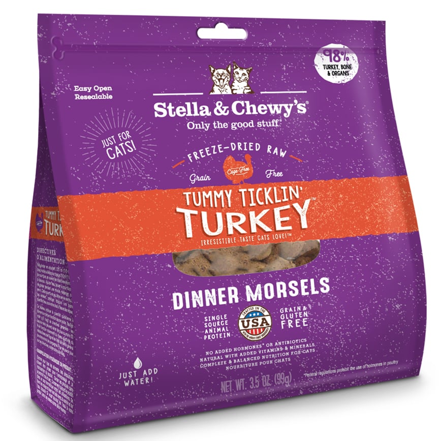 Stella & Chewy's 貓糧 Dinner Morsels 凍乾生肉主食糧 火雞配方 18oz (SC040)