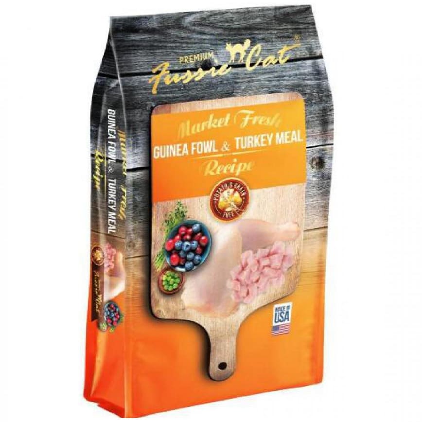 Fussie Cat 貓糧 Market Fresh 純天然貓糧 珍珠雞及火雞配方 10lb (橙) (FU-GT3)