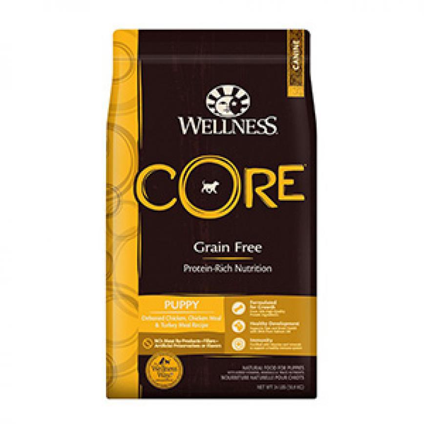 WELLNESS CORE 狗糧 無榖物幼犬成長配方 Puppy Deboned Chicken, Chicken & Turkey Meal 24lb (88438) (停售)