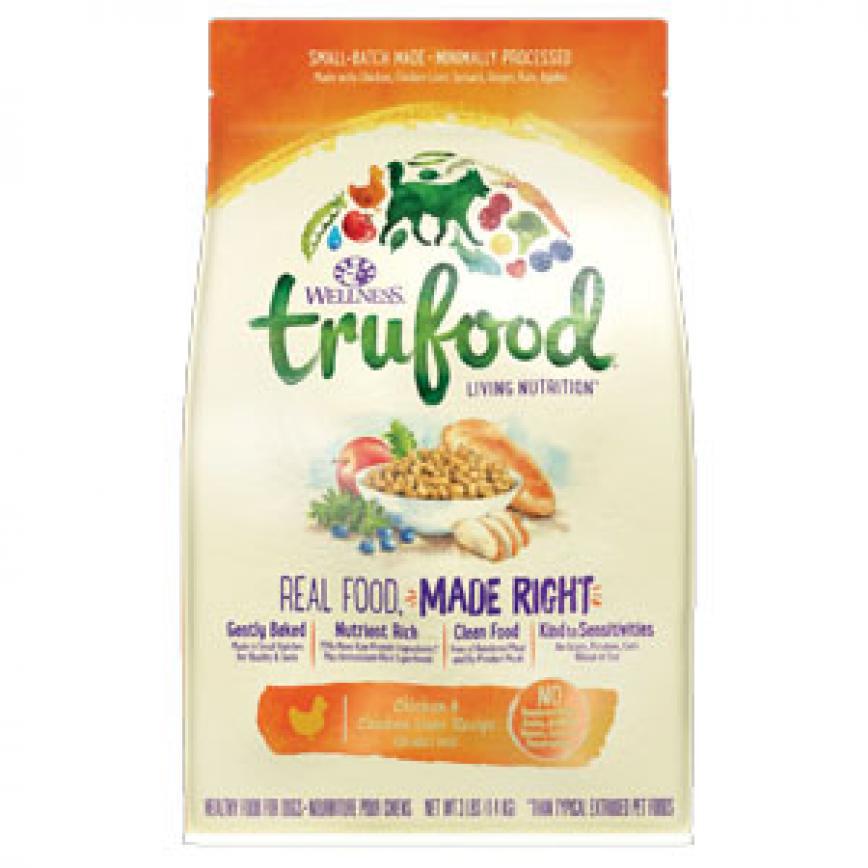 WELLNESS 狗糧 trufood 低溫烘培雞肉、雞肝及亞麻籽 Chicken,Chicken Liver & Flaxseed 18lbs (停售)