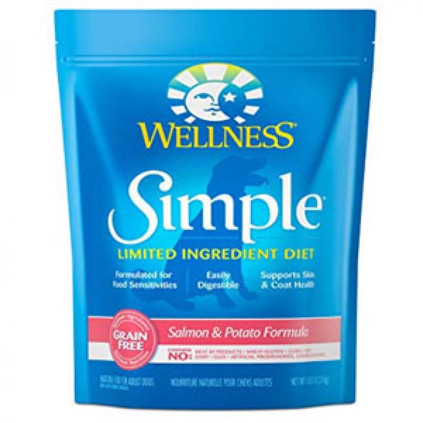 WELLNESS 狗糧 SIMPLE 無穀物三文魚單一蛋白質配方 4lb 8oz 圖 1