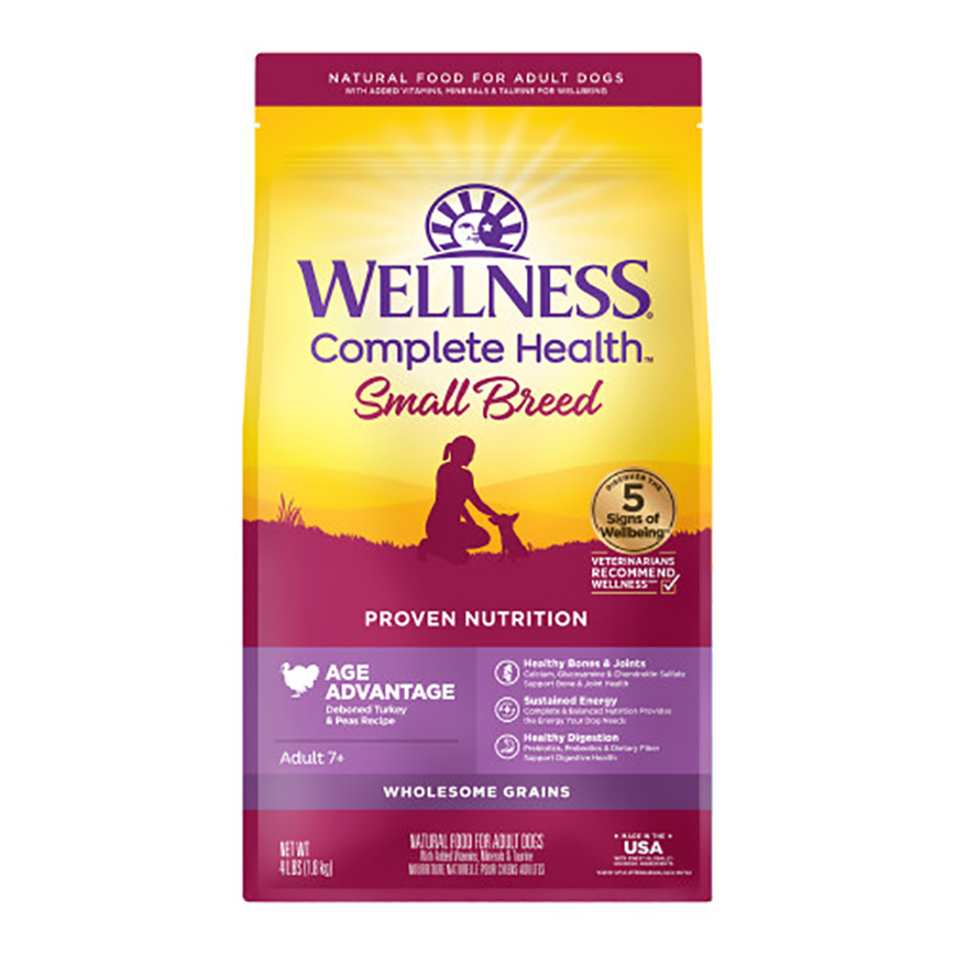 WELLNESS 狗糧 Complete Health GRAINED 小型老犬配方 火雞及豌豆 4lb (89120)