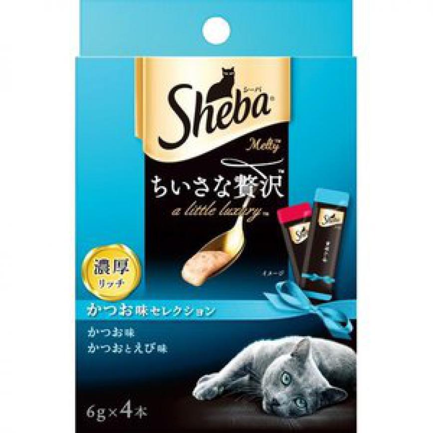 日本Sheba 豪華滋味能量小食 鰹魚及鮮蝦 4本入 (藍) (TBS)