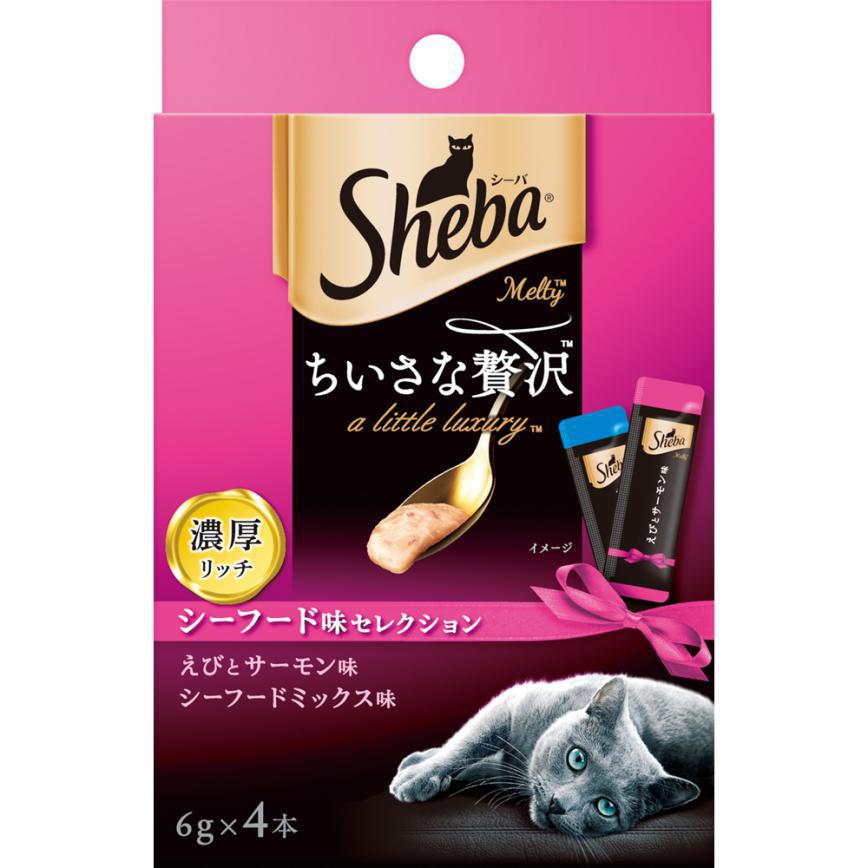 日本Sheba 豪華滋味能量小食 三文魚及蝦 4本入 (桃紅) (TBS)