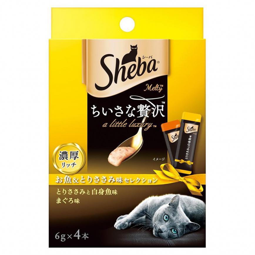 日本Sheba 豪華滋味能量小食 雞胸及吞拿魚 4本入 (黃)