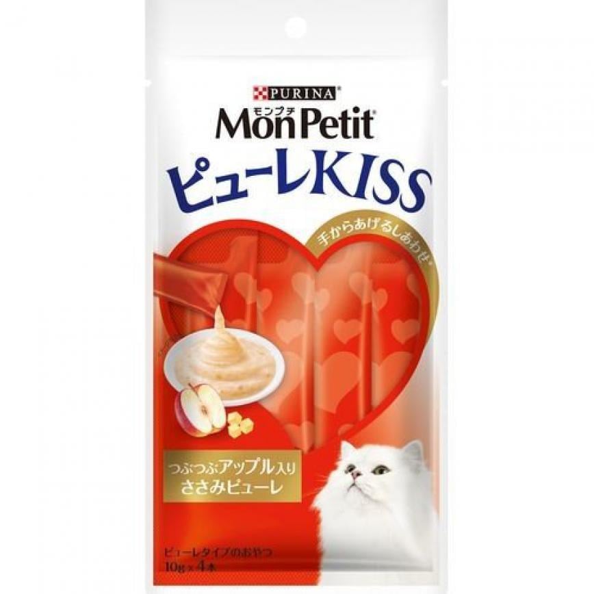 日本MonPetit 肉泥餐包 雞肉及蘋果 40g (紅) (停售)