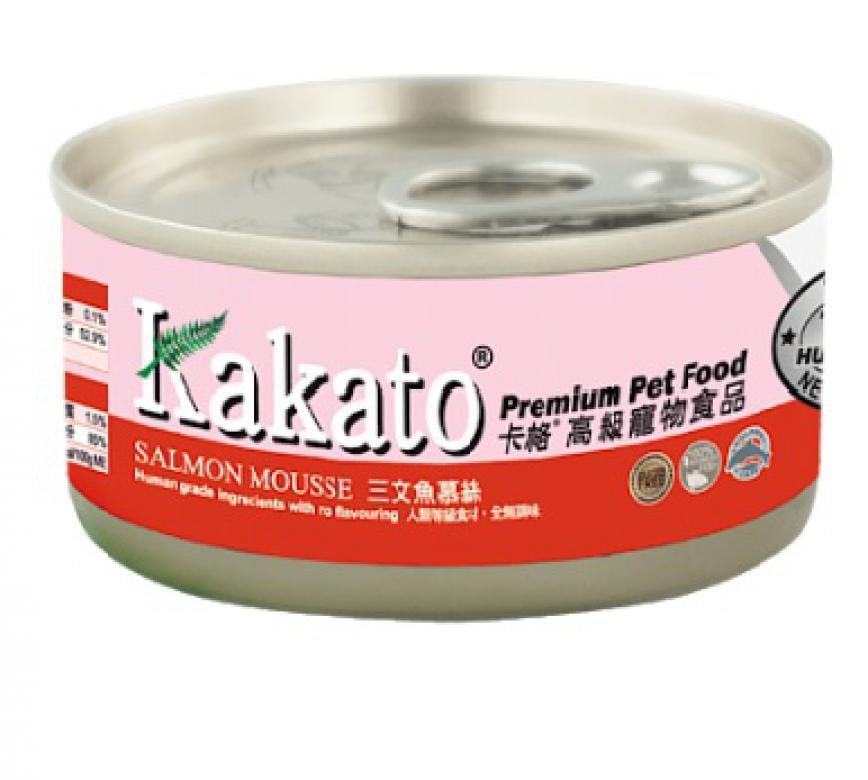 Kakato 罐頭 貓狗罐頭 三文魚慕絲 Salmon Mousse 70g (貓狗共用) (702) 圖 1