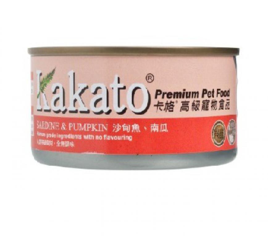 Kakato 罐頭 貓狗罐頭 沙甸魚+南瓜 70g (貓狗共用) (706)