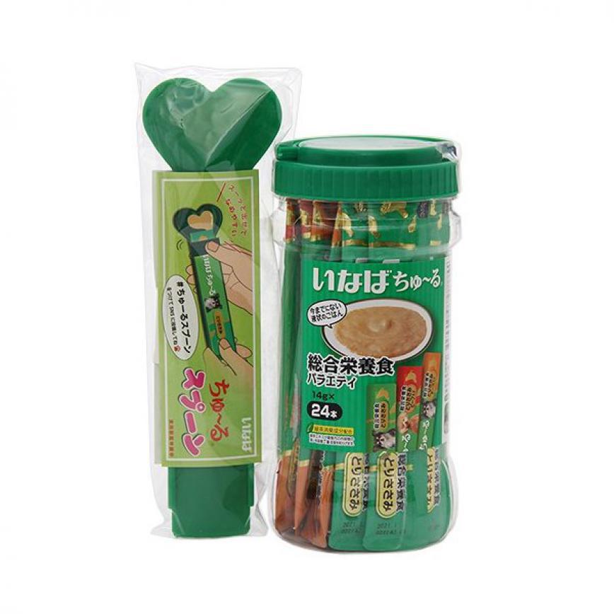 CIAO 狗零食 日本肉泥餐包 狗狗綜合營養配方 雞肉肉醬 14g 24本罐裝 (停售) 圖 1