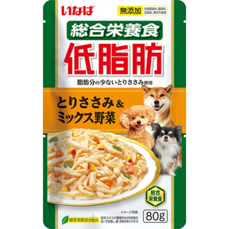 CIAO 狗濕糧 日本低脂肪袋裝濕糧 雞肉及蔬菜 RD-05 80g