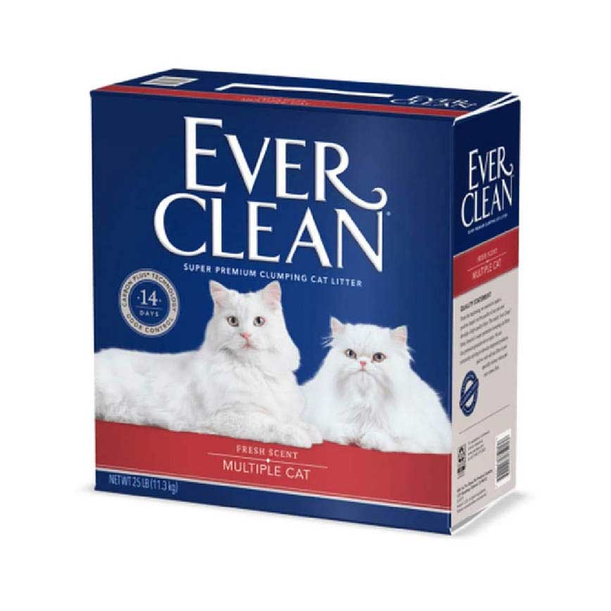 Ever Clean 美國 礦物貓砂 藍鑽 多隻貓專用低敏貓砂 微香味 25lbs 紅帶 (MC25)