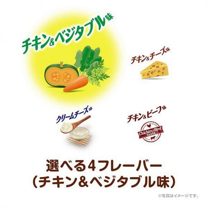 Unicharm 狗零食 日本狗狗魚仔餅 雞肉及蔬菜味 50g (綠) 圖 4