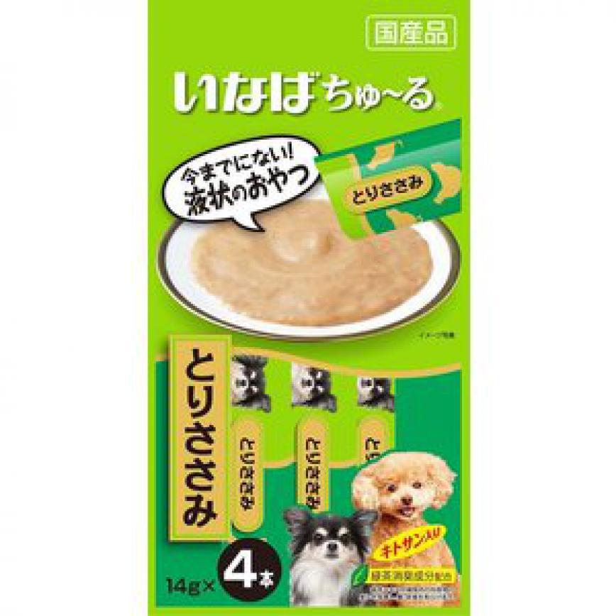 CIAO 狗零食 日本肉泥餐包 狗狗配方 雞肉肉醬 14g 4本入 (青綠) (D-102) (TBS) 圖 1