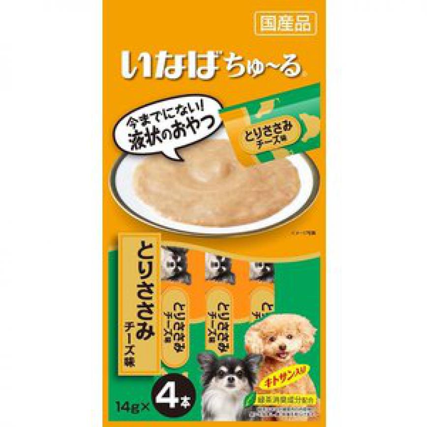 CIAO 狗零食 日本肉泥餐包 狗狗配方 雞肉芝士肉醬 14g 4本入 (橙綠) (D-104) (TBS) 圖 1