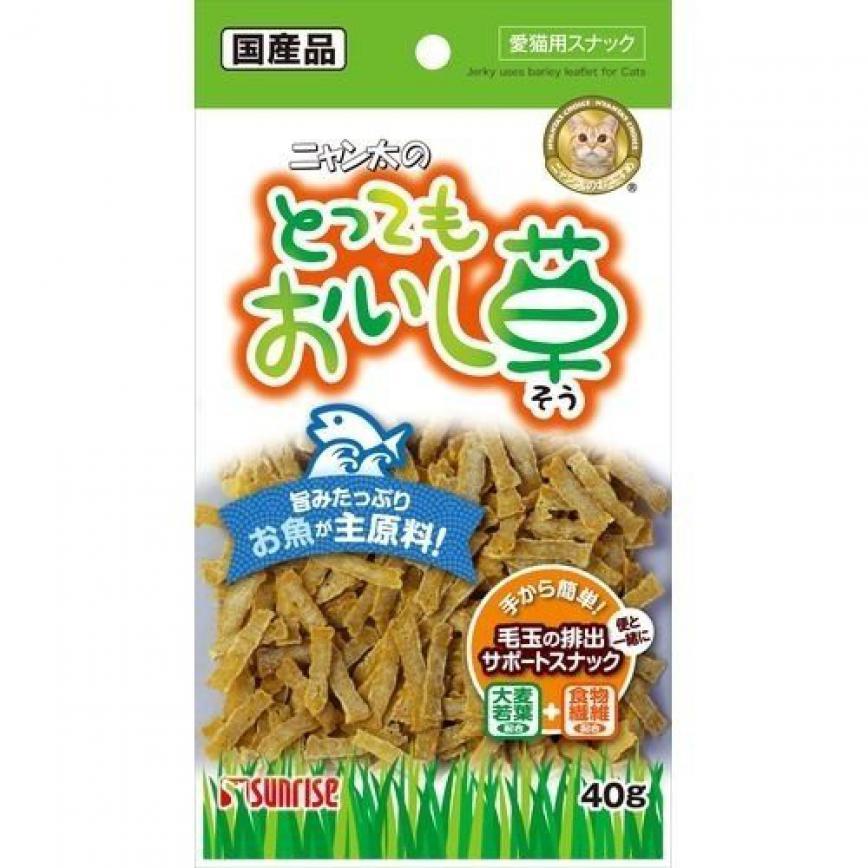 Sunrise 貓草大麥去毛球 白身魚條味 40g