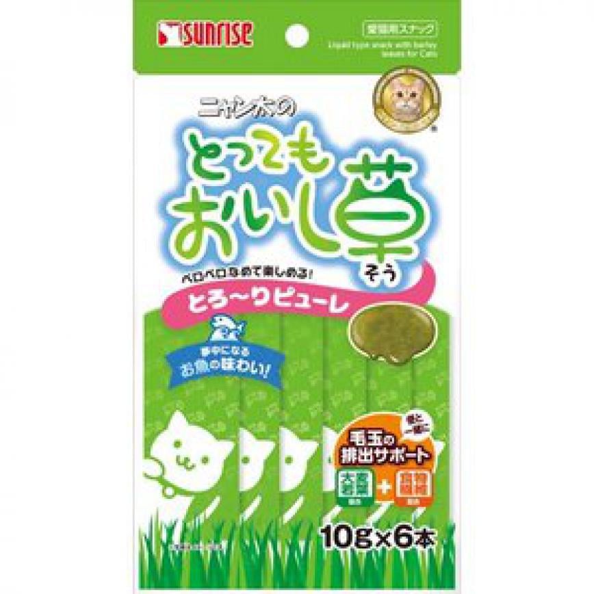 日本Sunrise 貓草大麥去毛球零食醬 60g (賞味期限 2025.10) 圖 1