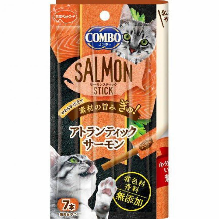 日本COMBO 貓咪肉條零食 三文魚味 7本入 (停售)