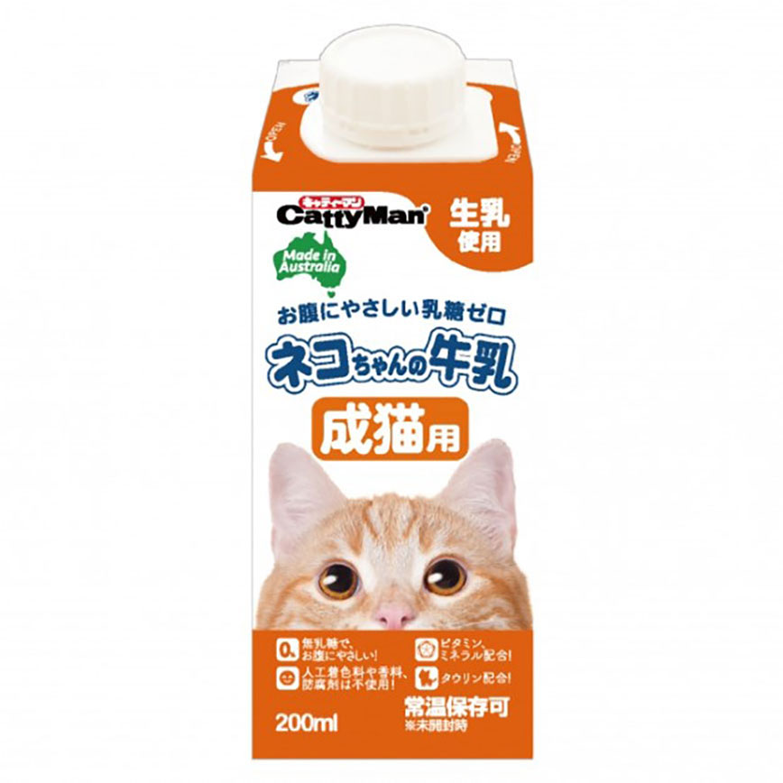 日本CattyMan 成貓用牛乳牛奶 200ml