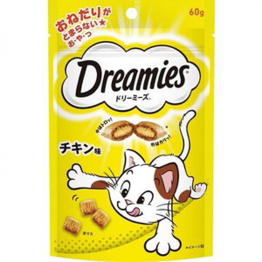 日本Dreamies 護齒夾心酥 雞肉味 60g (黃) (TBS) 圖 1