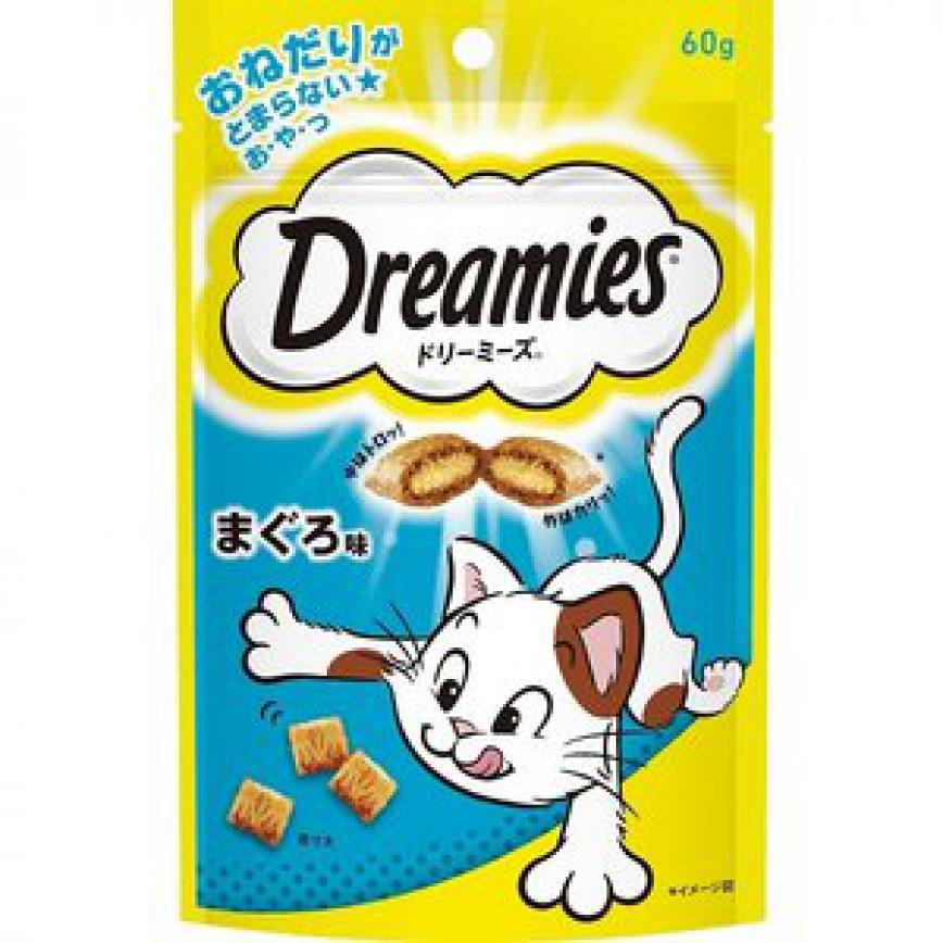 日本Dreamies 護齒夾心酥 金槍魚 60g (淺藍)