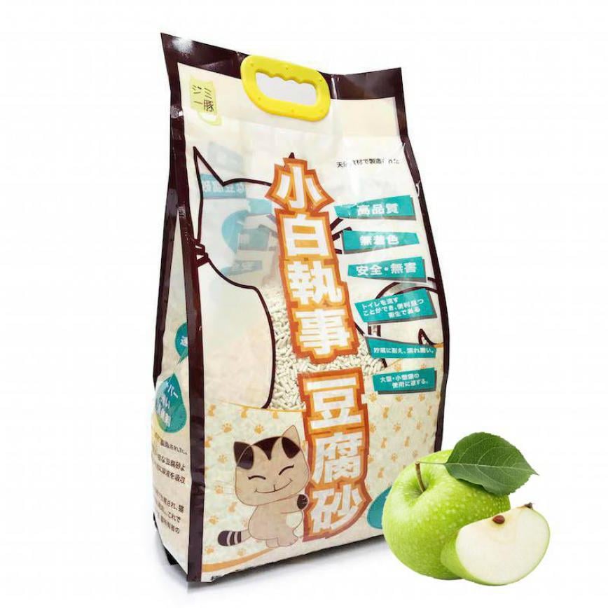 小白執事 豆腐貓砂 家庭裝 18L 青蘋果味 (破損品) 圖 1