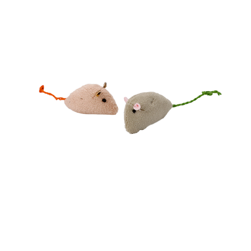 HelloDOG 貓玩具 貓咪至愛 毛絨小老鼠 一隻 (款式隨機) 圖 1