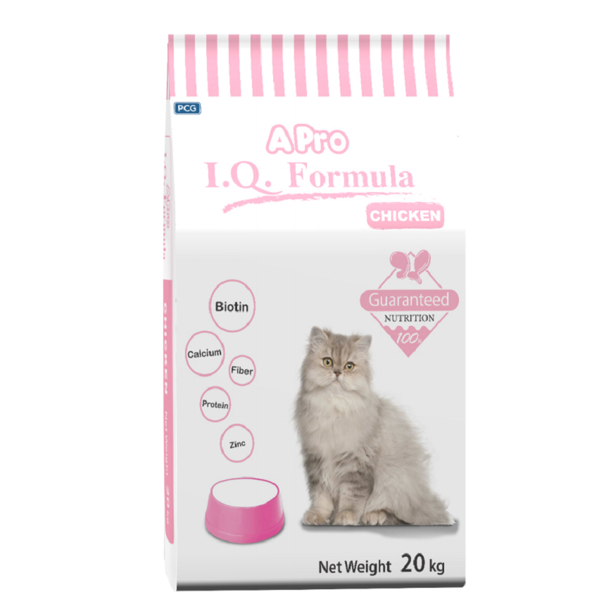 APro IQ 愛寶 成貓糧 彩色 貓義工流浪貓系列 經濟之選 20kg (AP0112) (粉紅色包裝)