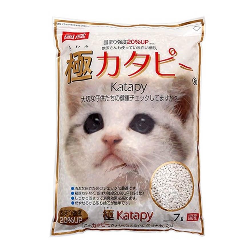 日本Katapy 環保 紙貓砂 極 7L (啡邊) (TBS)