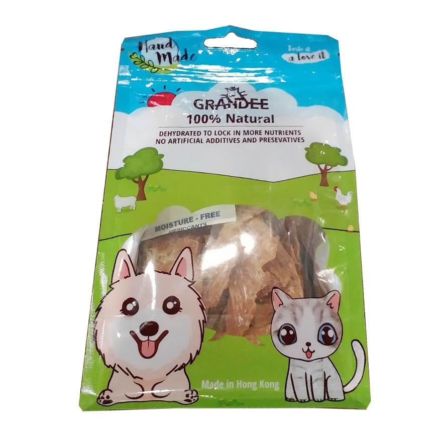 GRANDEE 香港製造 天然風乾小食 貓草雞片 50g (貓犬用) (GD/07-50) 圖 1