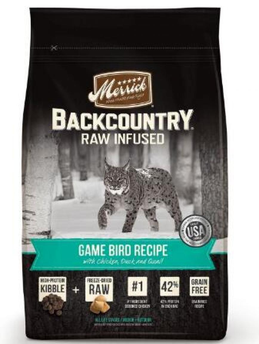 Merrick BACKCOUNTRY GAME BIRD RECIPE 麻利無穀物天然成貓糧 獵鳥配方 10lb (47008) (停售)