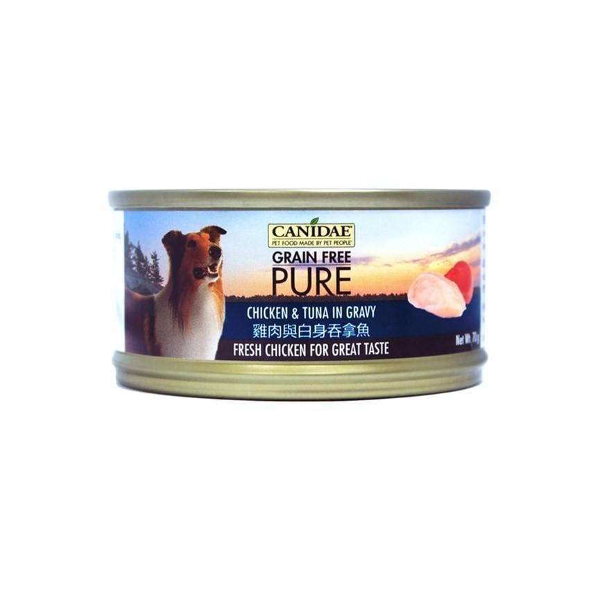 CANIDAE 咖比 PURE 狗罐頭 雞肉及白身吞拿魚 Chicken & Tuna Gravy 156g (6224)