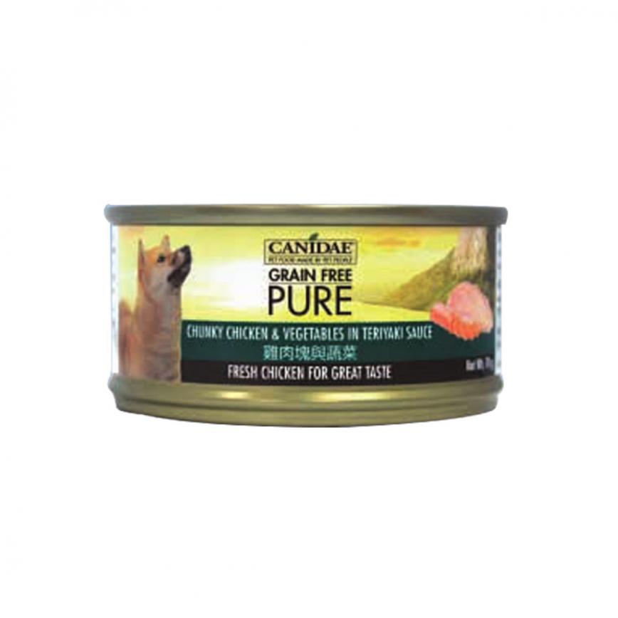 CANIDAE 咖比 PURE 狗罐頭 雞肉塊蔬菜 Chunky Chicken & Vegetables in Teriyaki Sauce 70g (6204/6203) (停售)