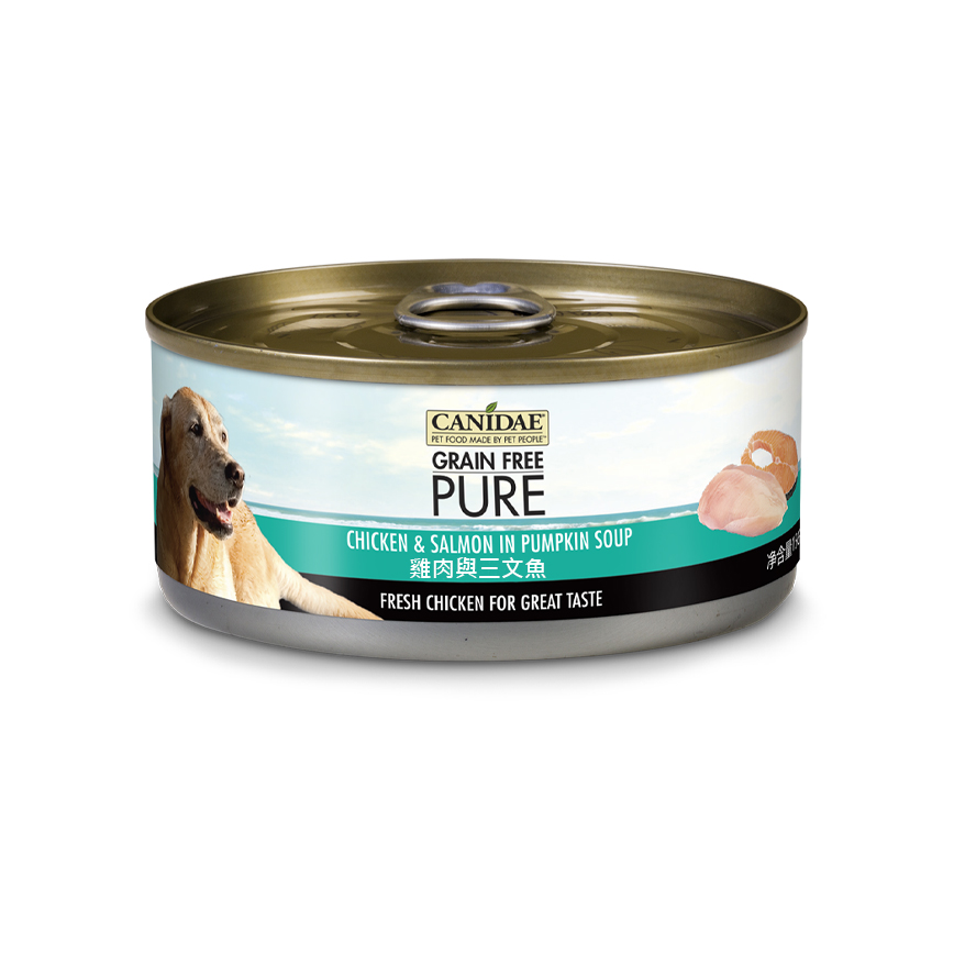 CANIDAE 咖比 PURE狗罐頭 雞肉三文魚 Chicken & Salmon in Pumpkin Soup 156g (6214) (停售)