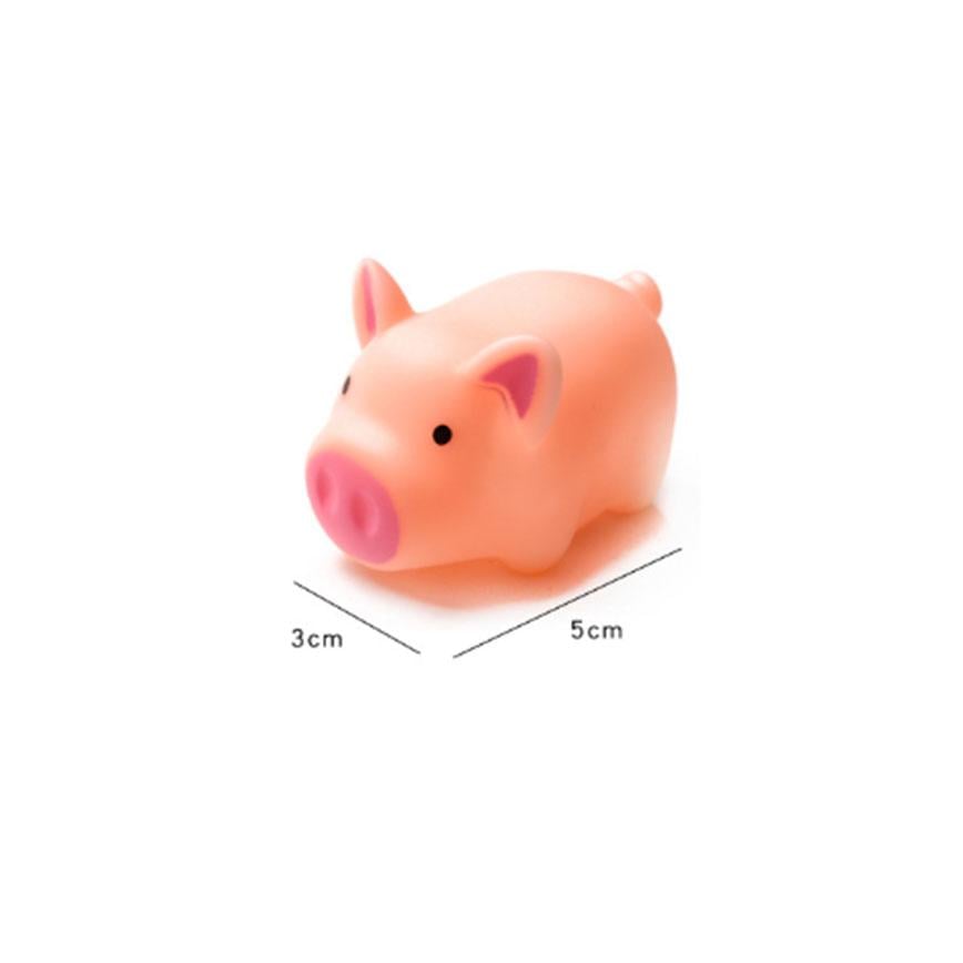 超可愛發聲寵物玩具 肉色膠小豬 (貓犬用)