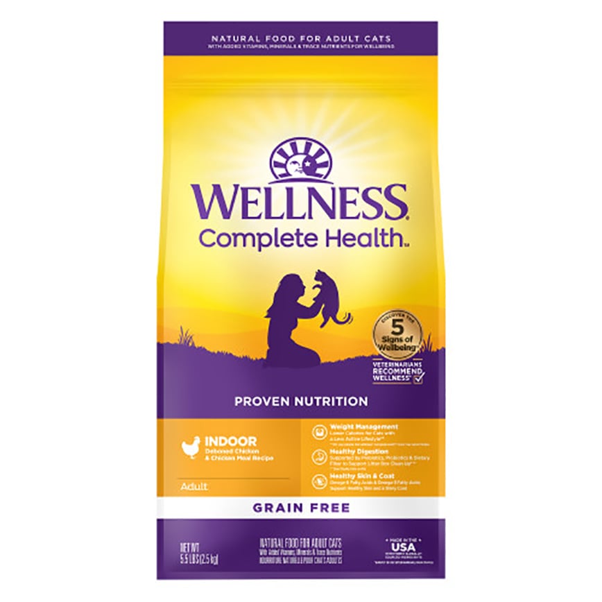 WELLNESS 貓糧 Complete Health 無穀物室內貓雞肉配方 11lb 8oz (9211)