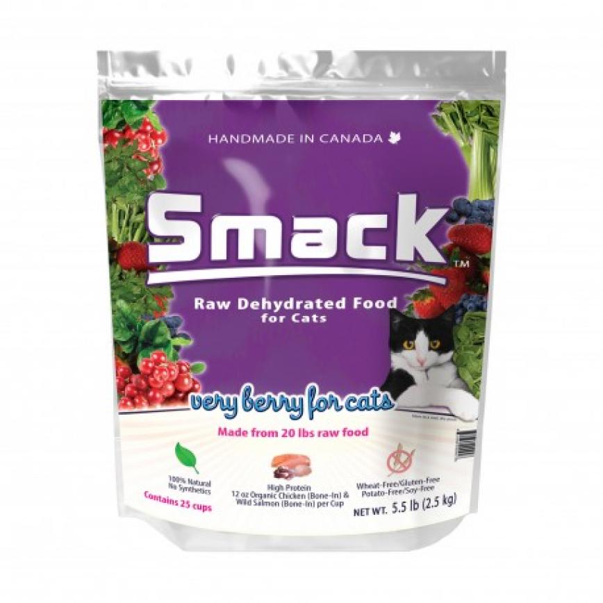 Smack Very Berry for Cats 有機雞鮮肉 三文魚脫水貓糧 70g (002309) (停售)