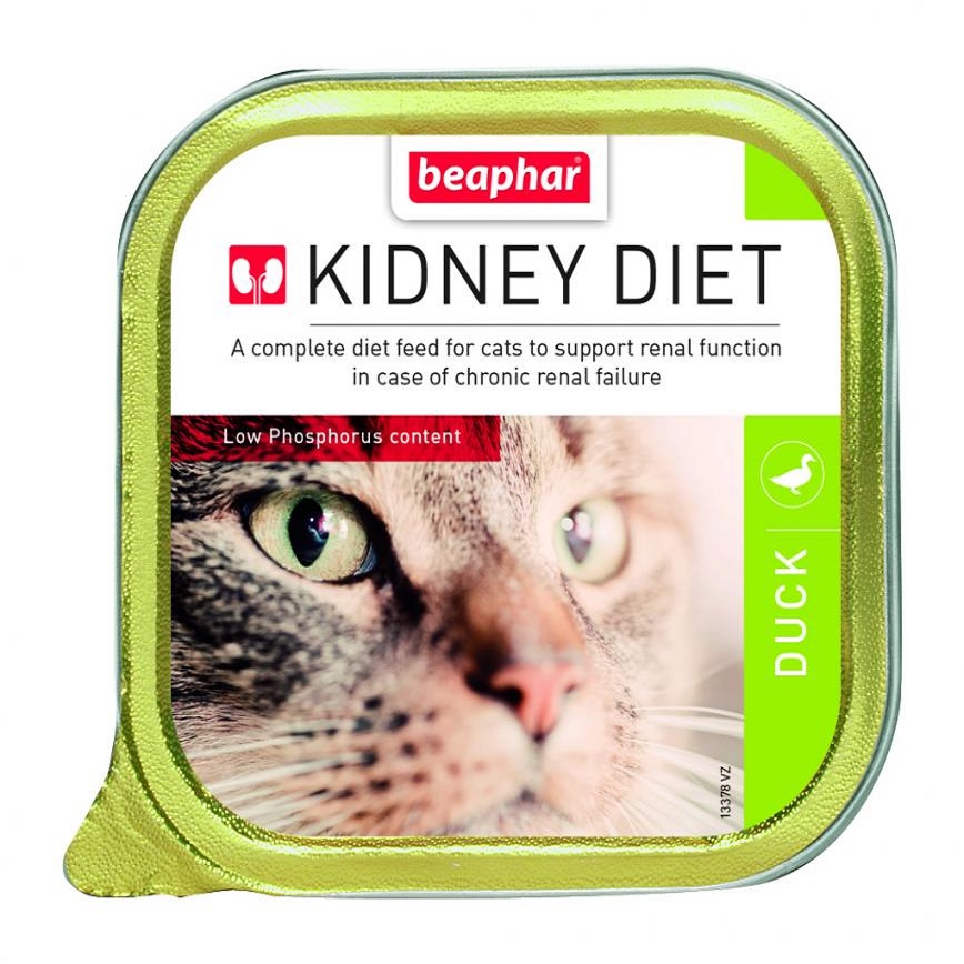 BEAPHAR KIDNEY DIET 貓罐頭 腎臟保健配方 鴨肉100g (綠色) (13378)