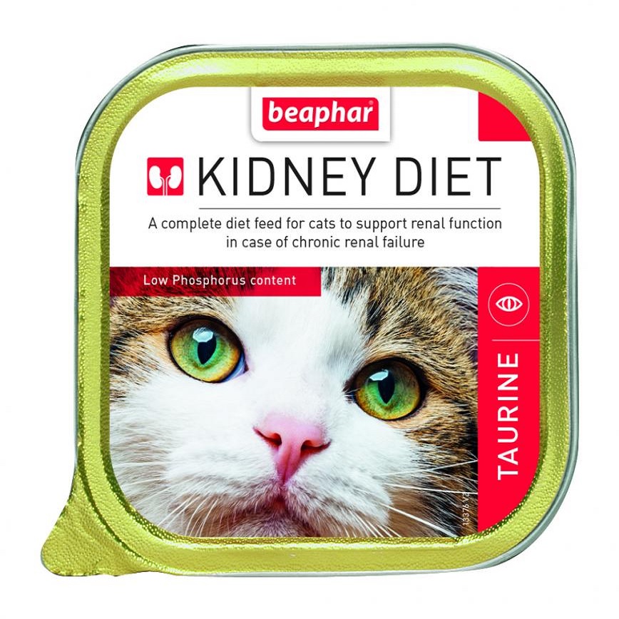 BEAPHAR KIDNEY DIET 貓罐頭 腎臟保健配方 牛磺酸 100g (紅色) (13376)