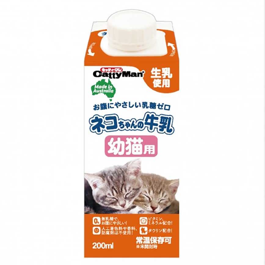 日本CattyMan 幼貓用牛乳牛奶 200ml