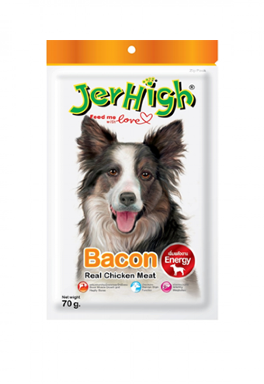 Jerhigh 狗小食 Bacon 煙肉片 70g (JER05) 圖 1