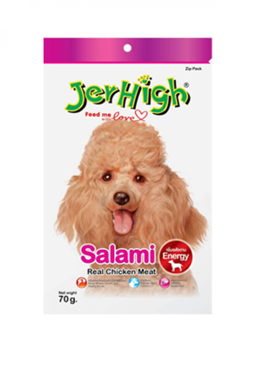 Jerhigh 狗小食 Salami 圓雞片 70g (JER01)