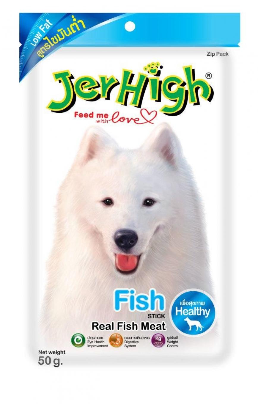 Jerhigh 狗小食 Fish 魚肉條 50g (JER18)