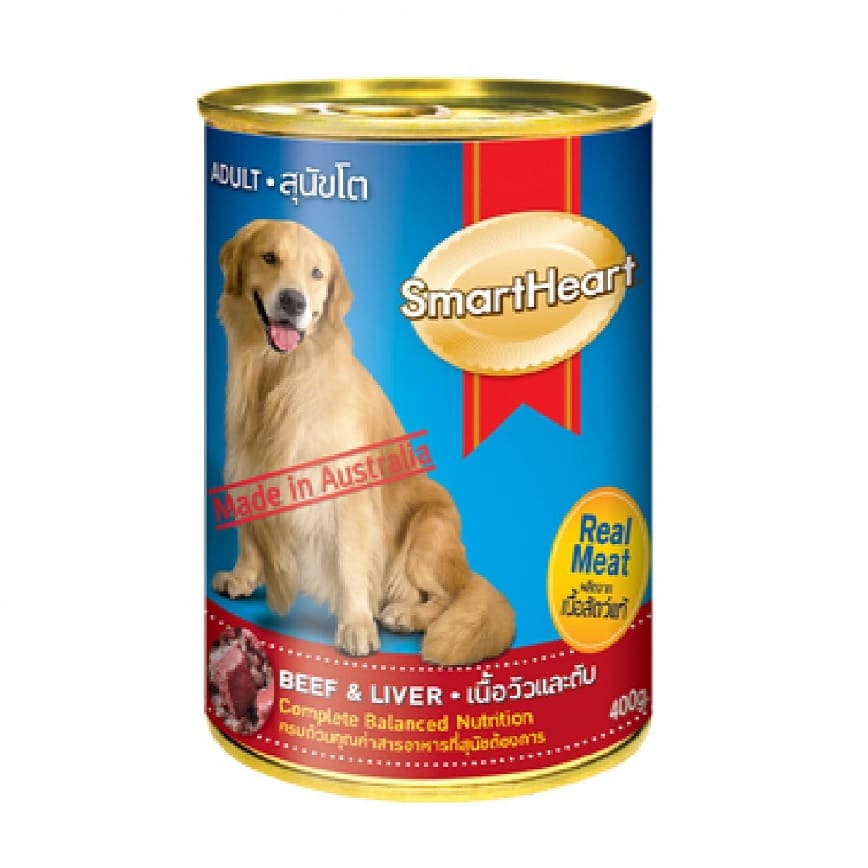 SmartHeart 愛心 成犬狗罐頭 牛肉+肝 400g (SDA/BL400)