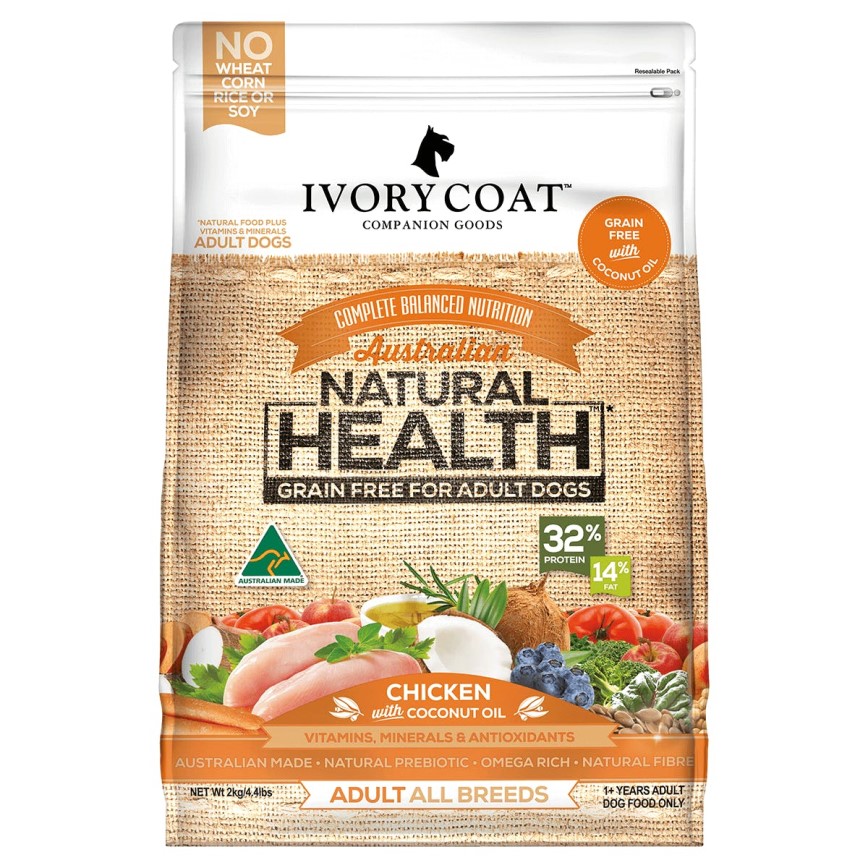 Ivory Coat 狗糧 雞肉配椰子油成犬配方 Chicken with Coconut Oil 13kg (IAC13K)