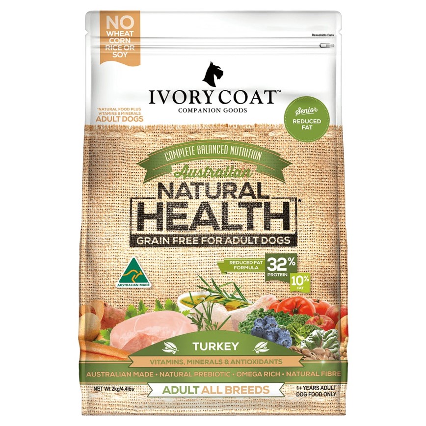 Ivory Coat 狗糧 低脂&火雞肉老犬配方 Turkey Reduced Senior & Fat 13kg