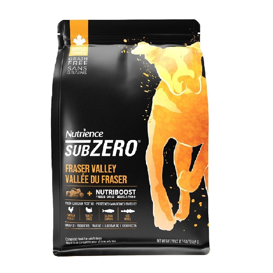 Nutrience SUBZERO 無穀物狗糧 全犬配方 凍乾脫水鮮雞肉配火雞及海魚 22lbs 10kg (D6203) 圖 1